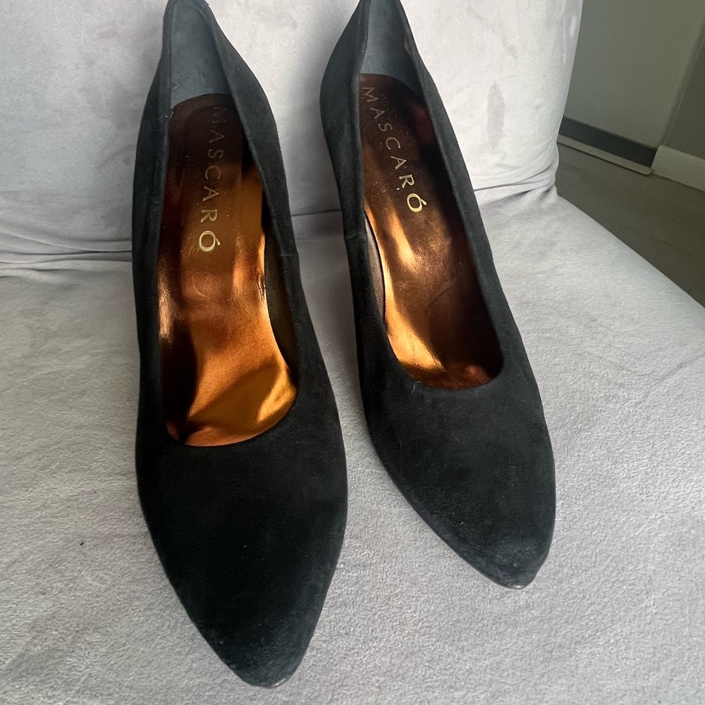 Mascaro suede Black Women's‎ Shoes in line new condition